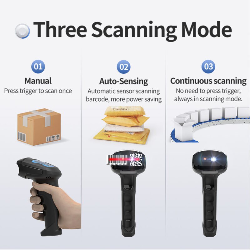 1D and 2D Qr Code Barcode Scanners Wireless Usb Wired Scanning