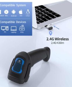 1D and 2D Qr Code Barcode Scanners Wireless+Usb Wired Scanning