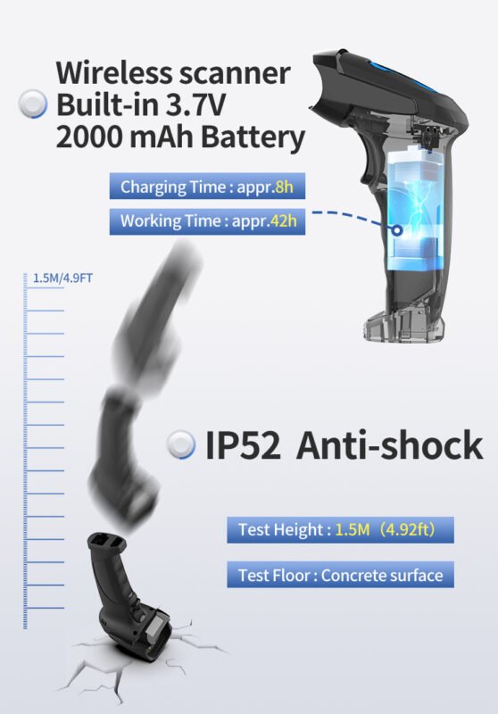 1D and 2D Qr Code Scanner