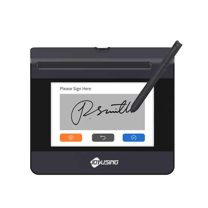 5 Inch Electronic Signature Pad with Fingerprint Recognition