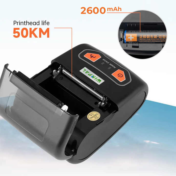 Android POS Printer USB+BT Support QR Code Ticket Printer