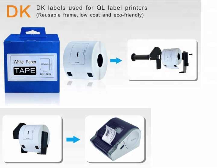 DK-22205 Thermal Transfer Printer labels
