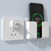 Plastic No Hole Mobile Phone Holders Multifunction Adhesive Mobile Phone Wall Charger Holder and Remote Control Stand