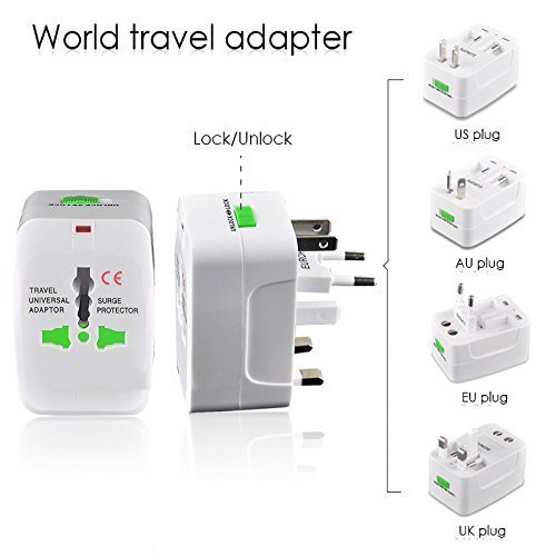 Universal Travel Power Adaptor Plug- 2 Usb Ports