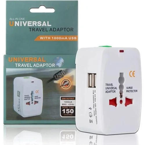Universal Travel Power Adaptor Plug- 2 Usb Ports.png