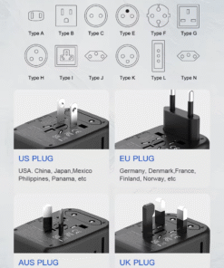 Alternative view of Universal World Wide Travel Charger Adapter + Usb c laptop charger