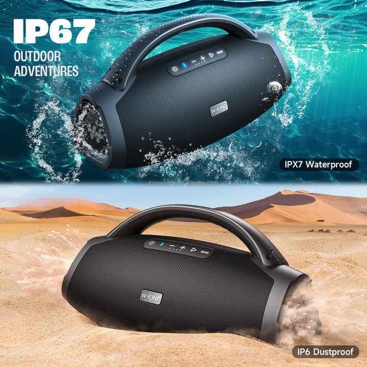 W-King X20 Bluetooth Speaker Boombox Speaker Max 300W Portable Outdoor Speaker for Camping Karaoke Parties